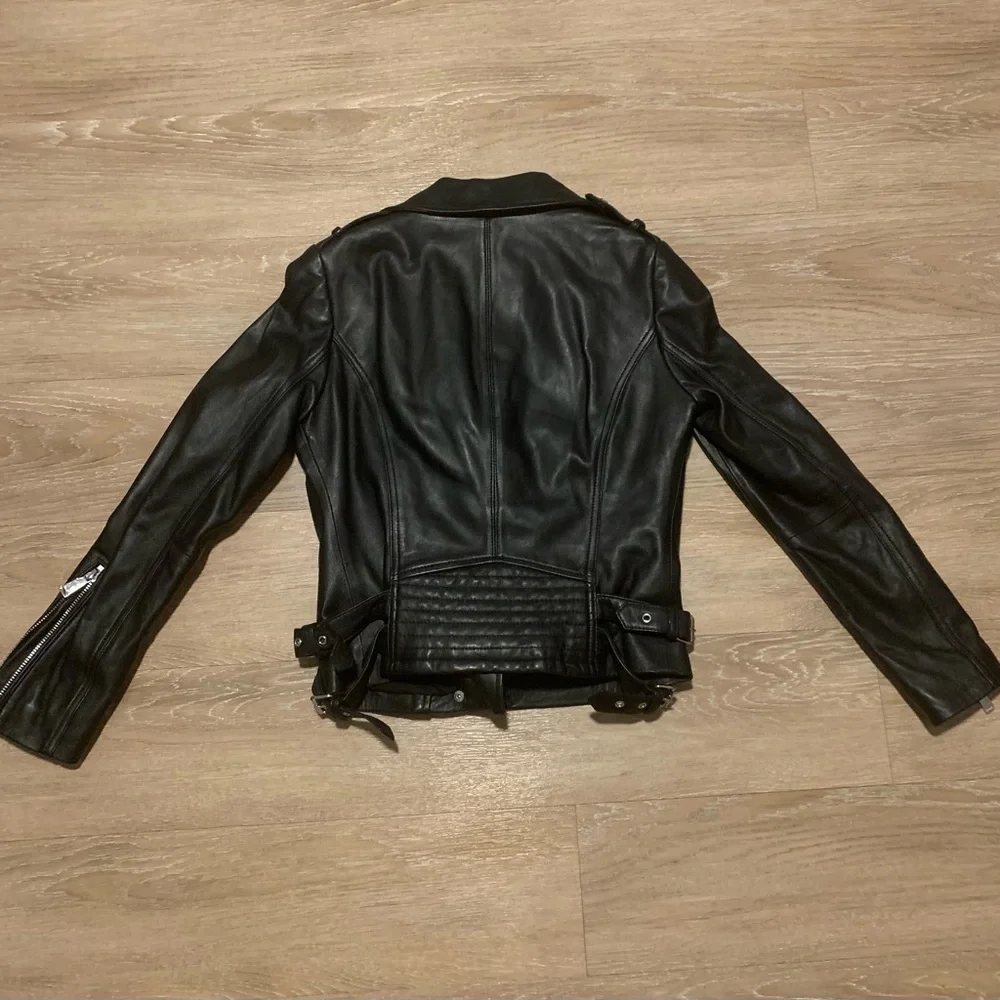 BCBGeneration Black Leather Jacket Size XS - Picture 4 of 4